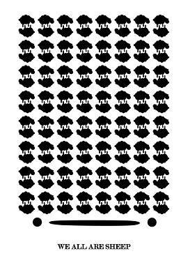 Sheep Pattern Print