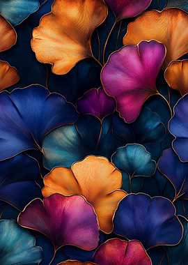 Ginkgo Leaves Pattern