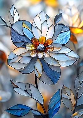 Stained Glass Flower