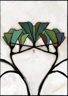 Art Deco Floral Design