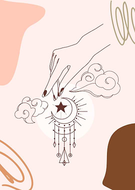 Moon and Star Dreamcatcher