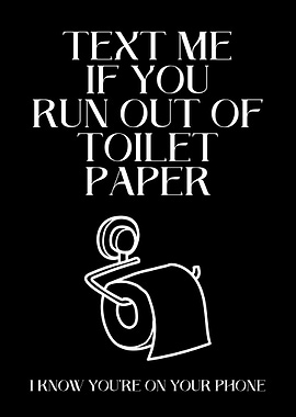 Toilet Paper Text Message