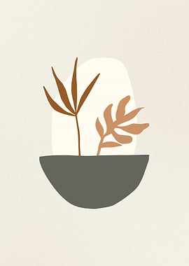 Minimalist Plant Art