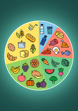 healthy nutrition Food Groups Chart