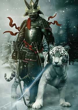 Samurai and White Tiger