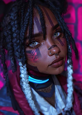 Cyberpunk Woman Portrait