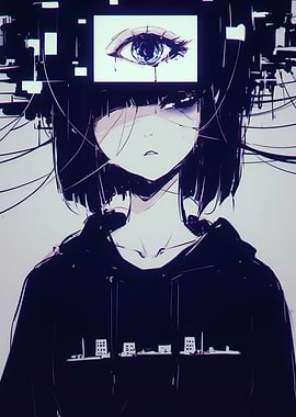 Digital Eye Anime Girl