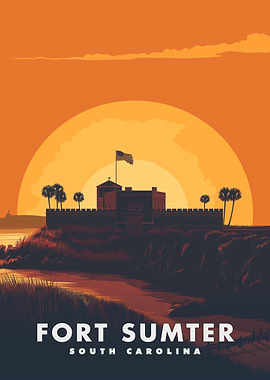 Fort Sumter Sunset