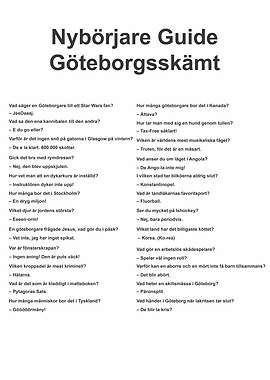 Göteborg Jokes Guide