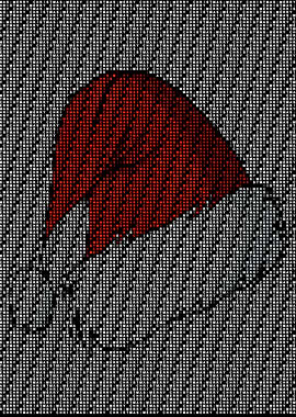 Santa Hat Text Art