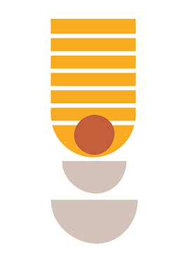 Abstract Sunset Art Print