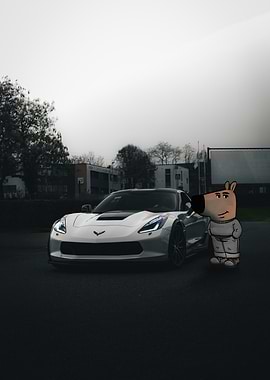 CHILL GUY & Corvette