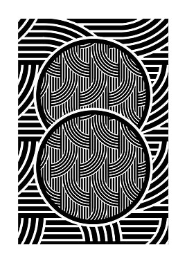 Abstract Black and White Pattern