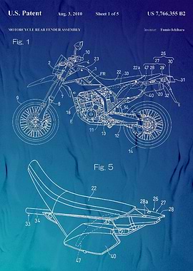 Motorcycle Rear Fender Patent