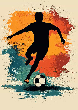 Soccer Player Silhouette