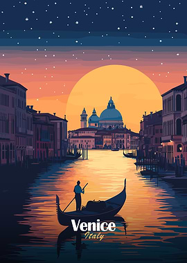 Venice Sunset Gondola