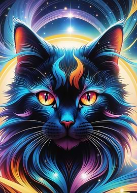 Cosmic Cat Portrait