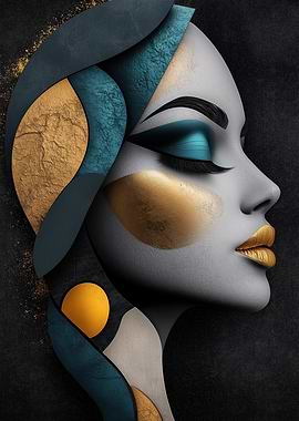 Abstract Woman Portrait