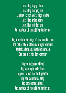 Just idag är jag Stark Hammarby