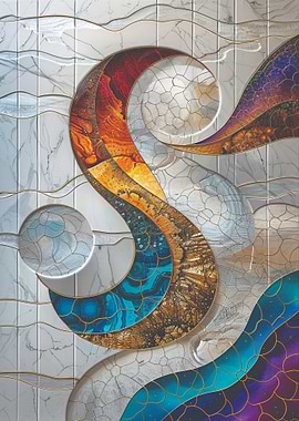 Abstract Mosaic Art