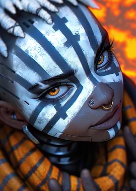 Cyberpunk Female Portrait