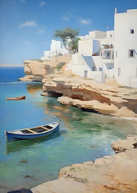 Mediterranean Coastal Village