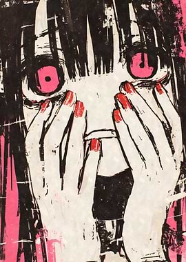 Anime Girl Covering Face