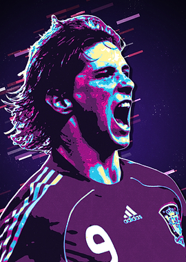 Fernando Torres in Retro Style