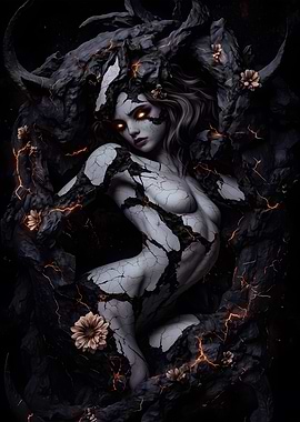 Woman Emerging from Stone