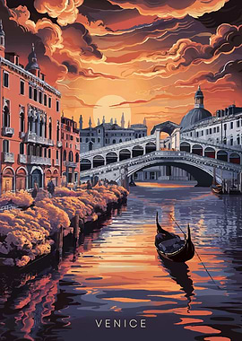 Venice Sunset Gondola