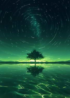 Green Sky’s Silent Mirror