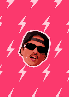 APT. Man in Sunglasses with Lightning Bolts