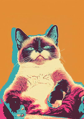 Grumpy Cat Pop Art