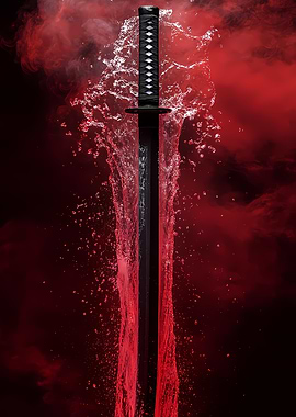 Samurai Sword in Water