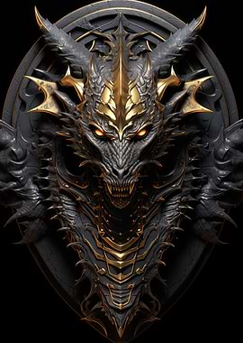 Golden Lord Elder Dragon Art Decoration