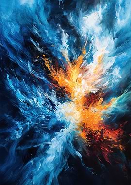 Abstract Fire and Ice