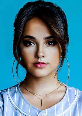 Woman with Hoop Earrings