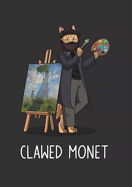 Clawed Monet Cat Artist