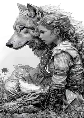 Wolf and Woman