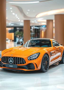 Orange Mercedes-Benz AMG GT