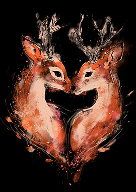 Two Deers in Love