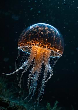 Orange Spotted Jellyfish