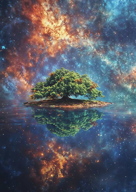 Tree in a Starry Sky