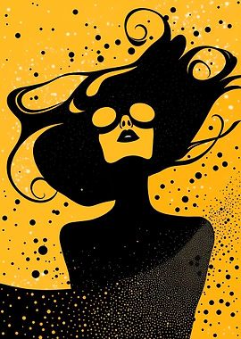 Black and Yellow Silhouette