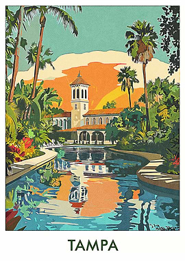 Tampa Vintage Poster