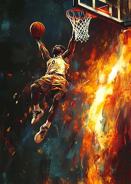 Basketball Dunk Artwork