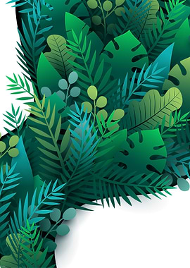 Tropical Leaf Border