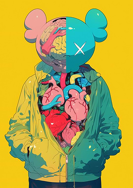 Anatomical Kaws Abstract Figure
