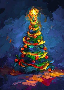 Christmas Tree Painting