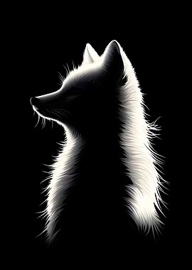 Animal White Fox Art